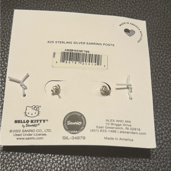 Alex and Ani Hello Kitty Earrings - Silver - Picture 4 of 6